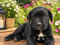 Cane Corso Özel Siyah Brindle Renk Erkek Yavru