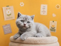British Shorthair Lilac Cins 2 Aylık Yavru Kedimiz