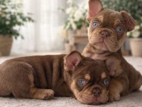 NEW SHADE ROJO AND TAN ERKEK FRENCH BULLDOG