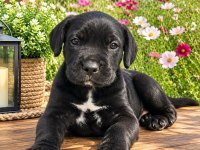 CANE CORSO ÖZEL SİYAH BRİNDLE RENK ERKEK YAVRU