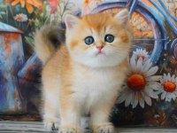 Sarı Kürklü Golden British Shorthair