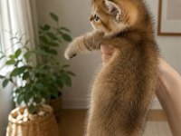 Safkan British Shorthair Golden Tabby Dişi Yavru