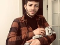 3 aylık yavru british shorthair kedimizin kum eğitimi var