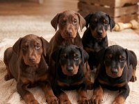 Irk Ve Sağlık Garantili Üst Kalite Doberman Yavrular