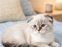 Scottish fold silver lynx point dişi