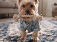 Gold silver renk yorkshire terrier