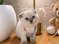 A Kalite Top Kafa Scottish Fold Bebek