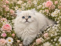 3 British Longhair 1 Shorthair