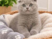 Lilac Özel Renk Dişi Scottish Fold