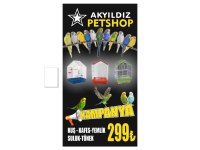 KAFES KUŞ YEMLİK SULUK TÜNEK DEV KAMPANYA