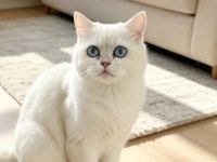 Mavi Gözlü Prenses British Shorthair Yuvasını Arıyor