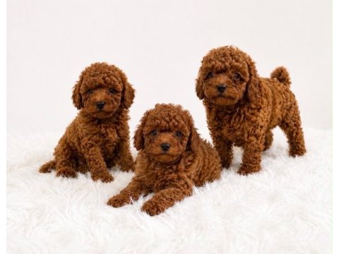 Yasal ruhsatlı çiftlikde ziyarete açık toy poodle