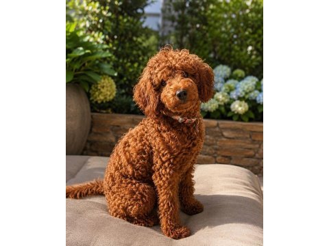 Batman köpek dişi toy poodle 2 aylık yavru