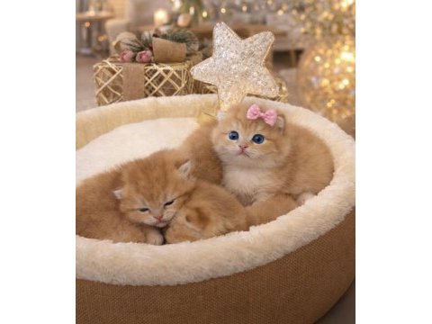 Golden british shorthair yavrular