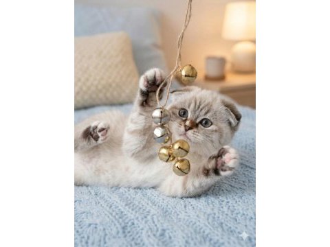 Mavi gözlü yavru scottish fold