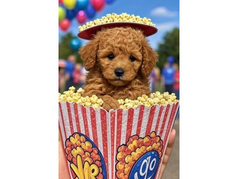 2 aylık poodle sahiplerini bekliyor