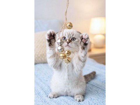 Mavi gözlü yavru scottish fold
