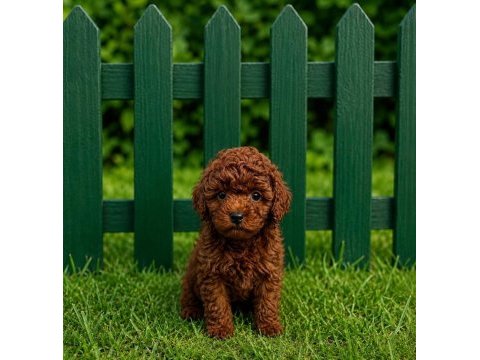 Anne baba bize ait ev üretimi toy poodle