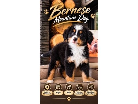 Birinci sınıf bernese yavruları