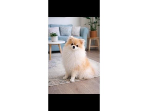 Pomeranian mini boy bakımlı