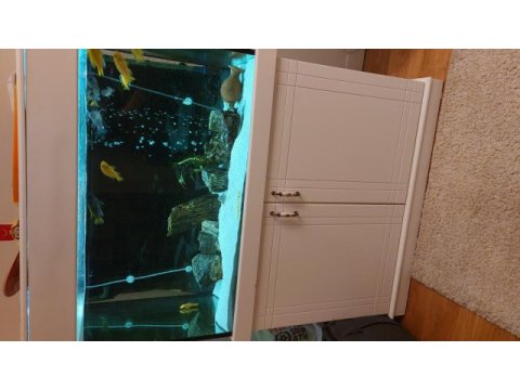 Malzemeleri ile birlikte 100x50x50 mobilyalı akvaryum (mdf)