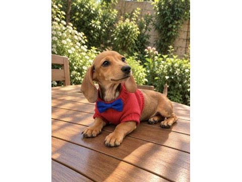 Mini boy safkan dachshund sosis yavrumuz