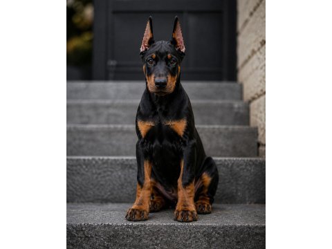 Çivi gibi doberman estetikli yavrular