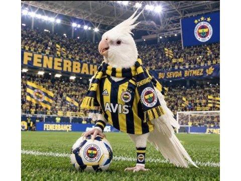 Fanatik fenerbahçeli sultan papağanı