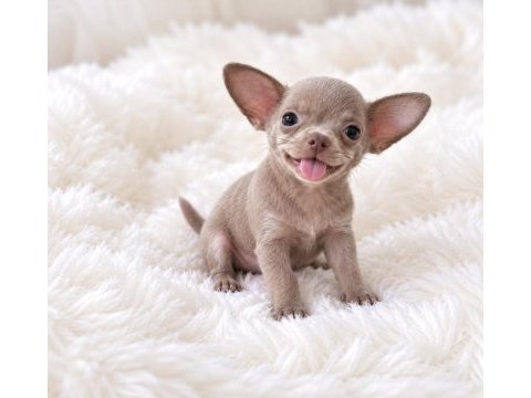 Lilak renk wc eğitimli chihuahua