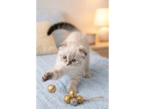 Scottish fold silver lynx point dişi