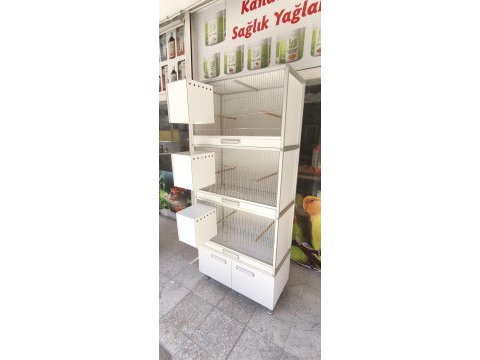 3 katlı kompakt üretim kafesi