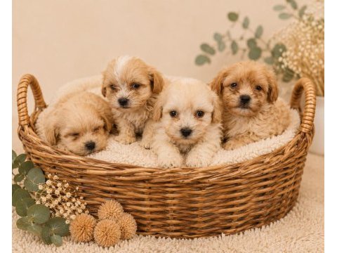 Sevgi dolu maltipoo yavrular