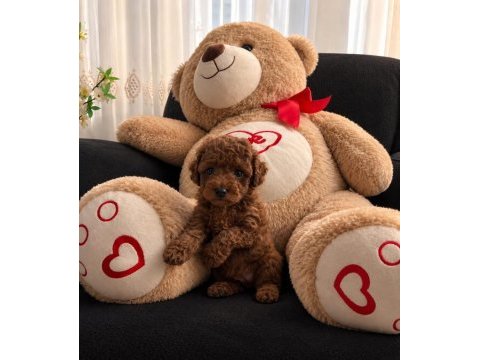 Garantili tertemiz ev üretimi toy poodle