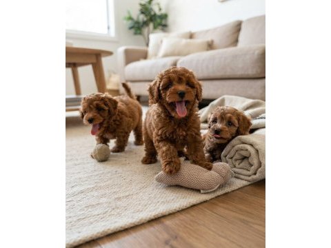 Orijinal toy poodle köpekler