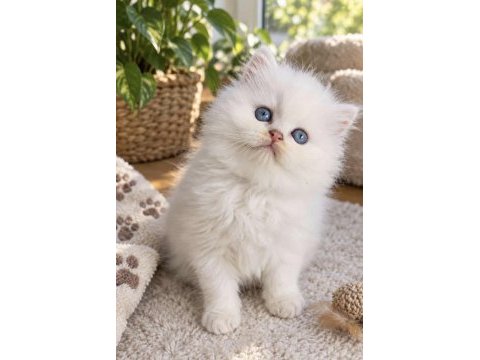 Irk garantili 2 erkek british blue point longhair