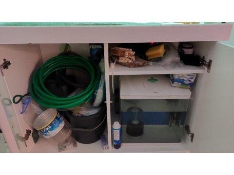 Malzemeleri ile birlikte 100x50x50 mobilyalı akvaryum (mdf)