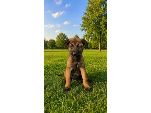 Şecereli belçika malinois yavruları