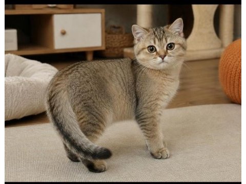 British shorthair golden black