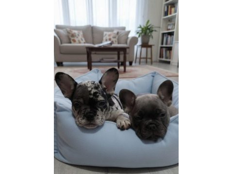 Exotic ve taşıyıcı harika french bulldog bebekler