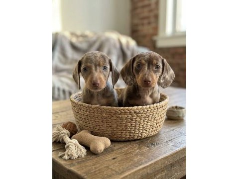 Mini boy choco merle dachshund yavrularımız garantili