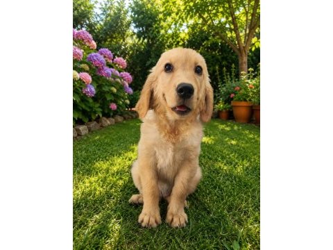 Irk ve sağlık garanti orjinal king golden retriever