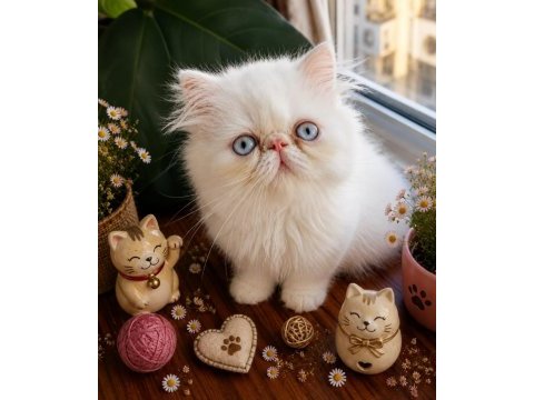 Safkan exotic shorthair bebekler