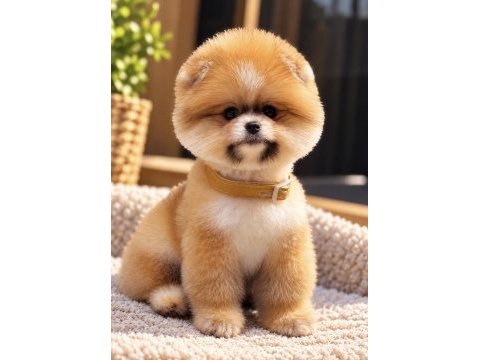 Portakal gibi ayıcık pomeranian boo erkek