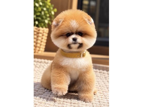 Portakal gibi ayıcık pomeranian boo erkek