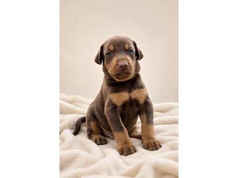Anatomi harikası doberman yavrular