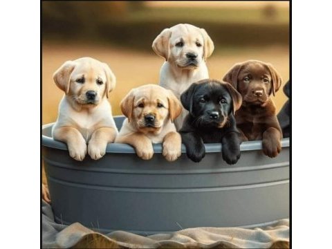 Simsiyah tüyleri iri patileriyle gerçek labrador
