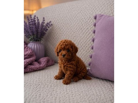 Orijinal garantili herşeyiyle toy poodle yavru