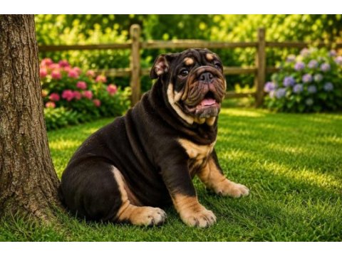 Üst düzey ingiliz bulldog yavrular