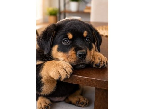 Safkan rottweiler bebeklerimiz