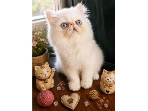 Safkan exotic shorthair bebekler